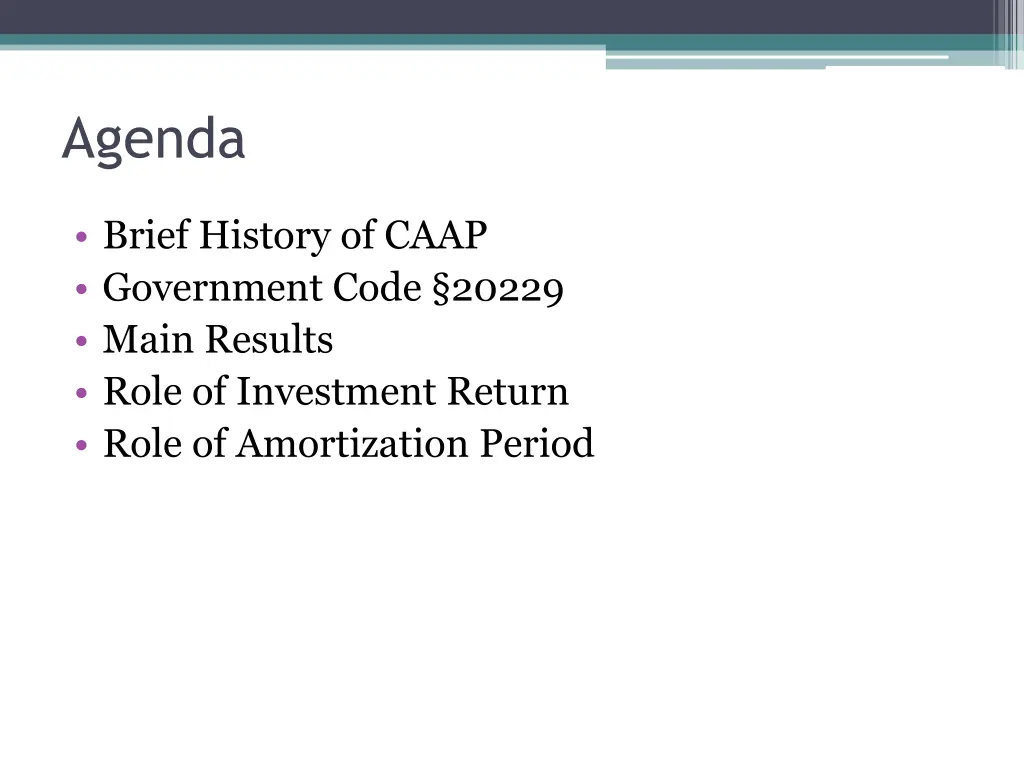 agenda
