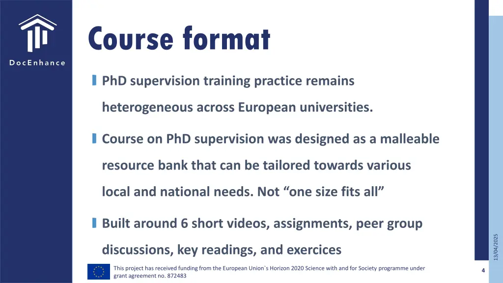 course format