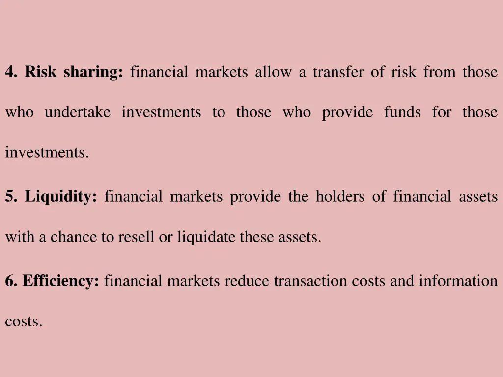 4 risk sharing financial markets allow a transfer