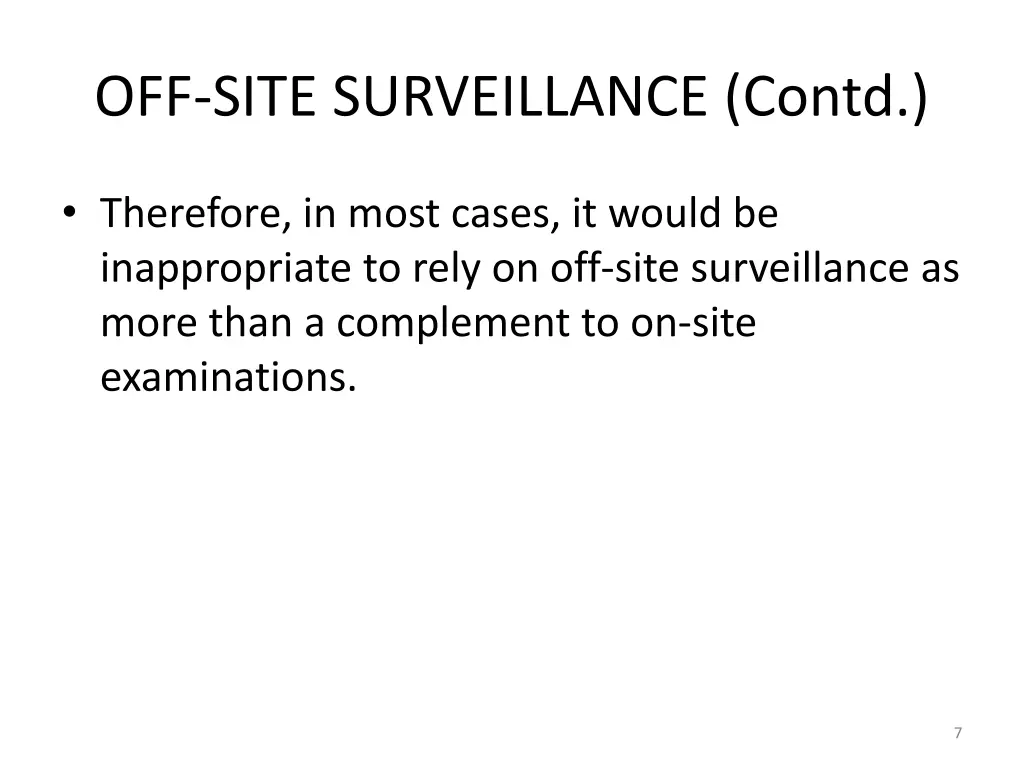 off site surveillance contd 2