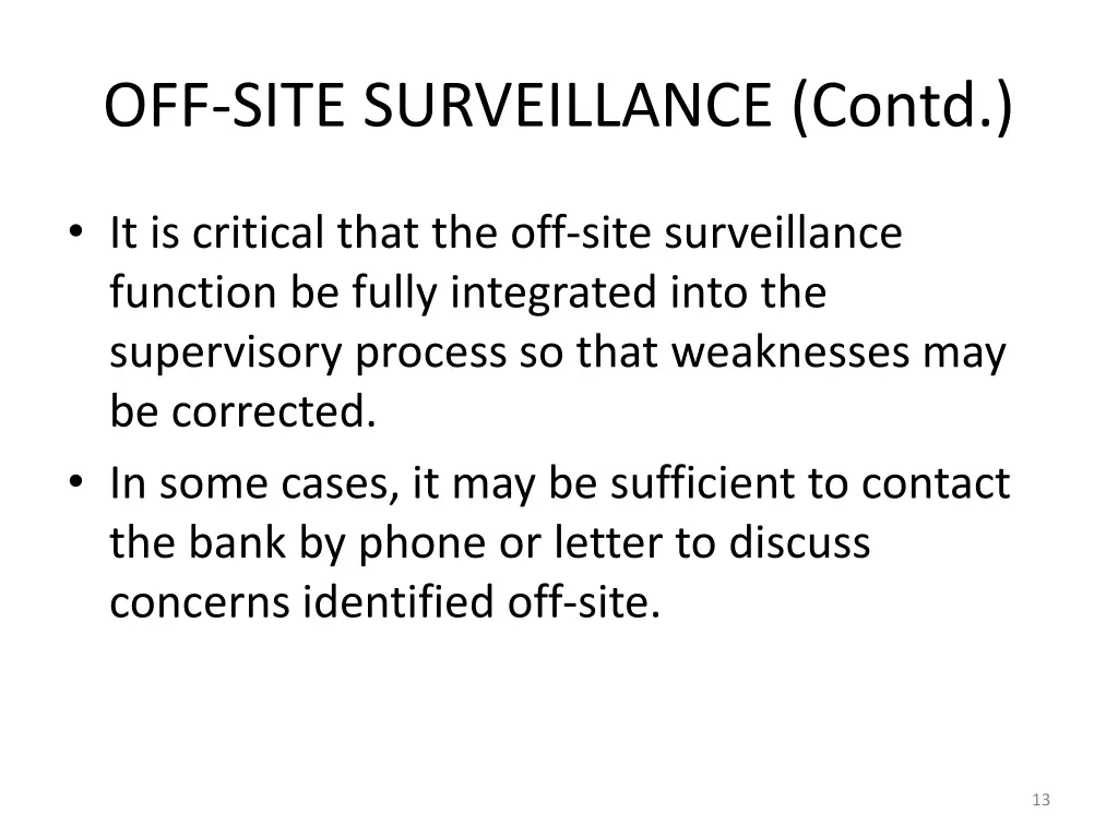 off site surveillance contd 8