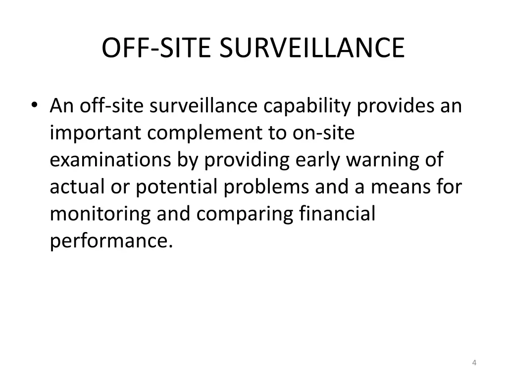 off site surveillance