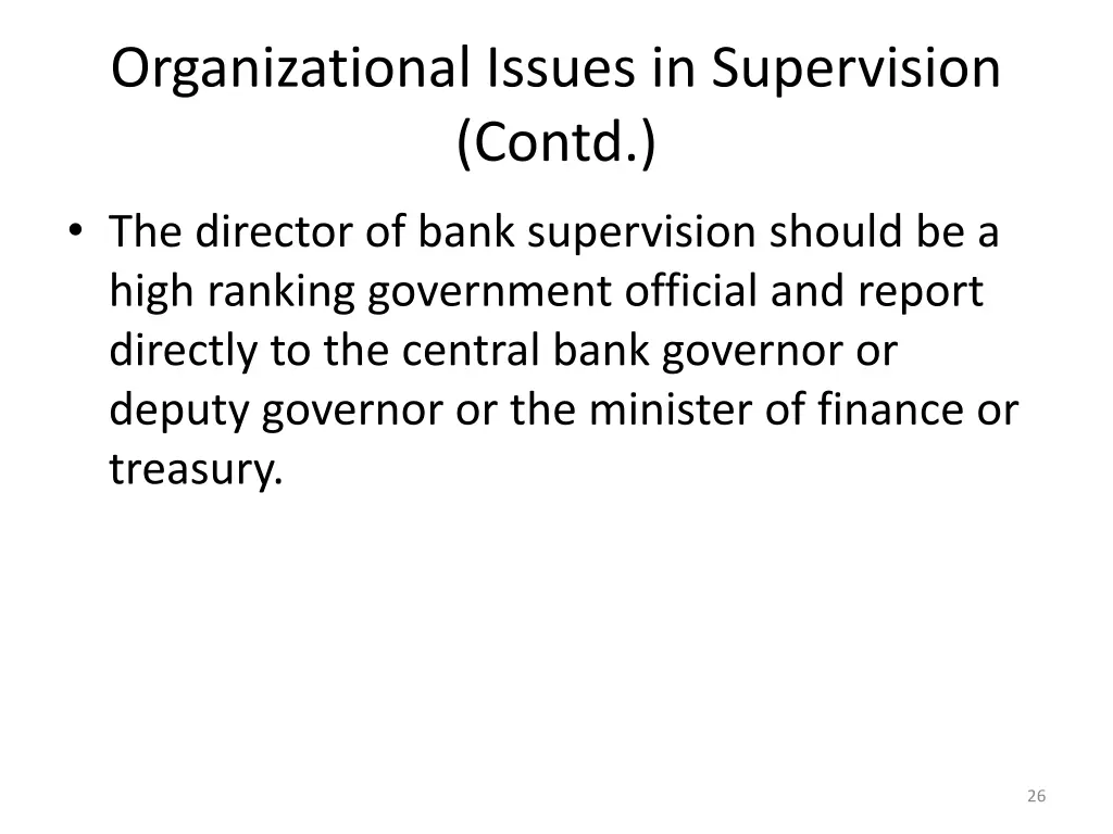 organizational issues in supervision contd 10