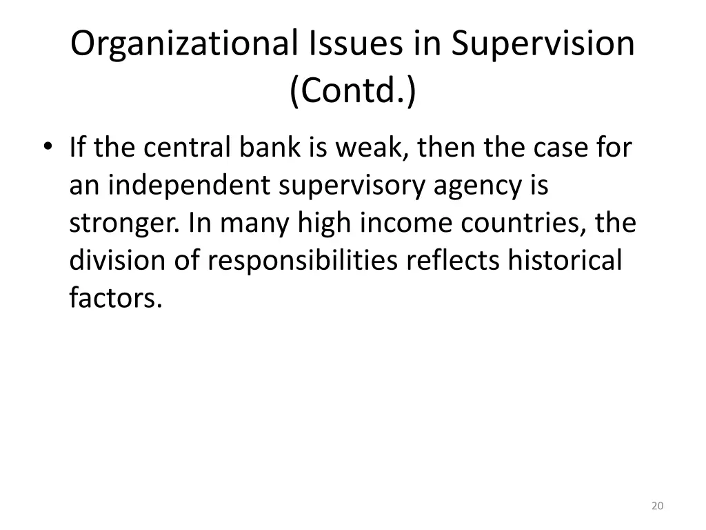 organizational issues in supervision contd 4