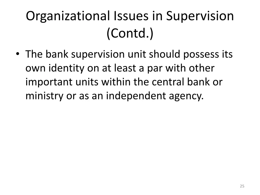 organizational issues in supervision contd 9