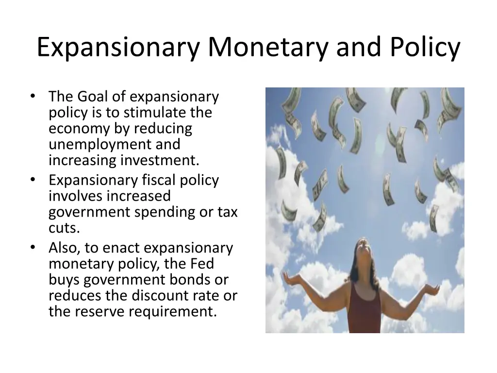 expansionary monetary and policy