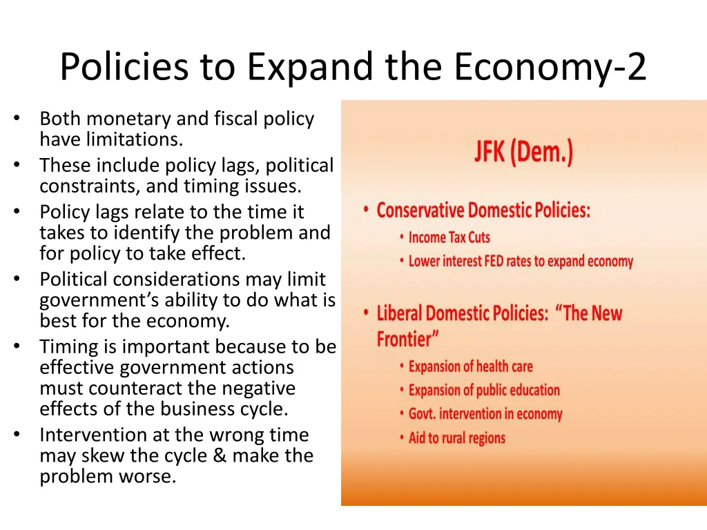 policies to expand the economy 2