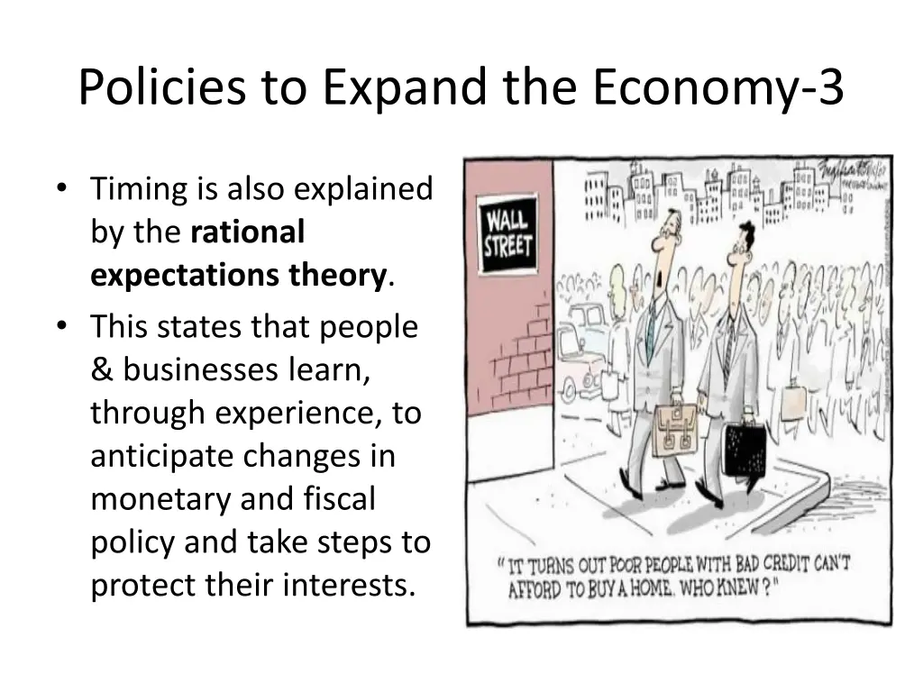 policies to expand the economy 3