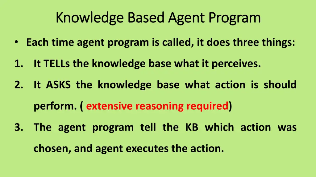 knowledge based agent program knowledge based 1