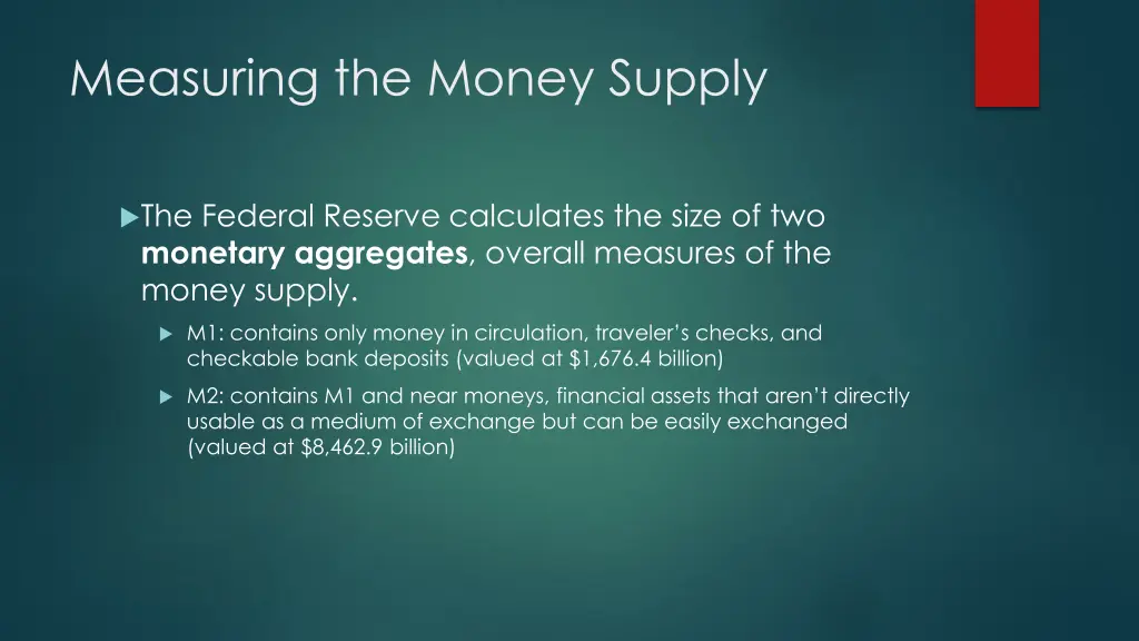 measuring the money supply 1