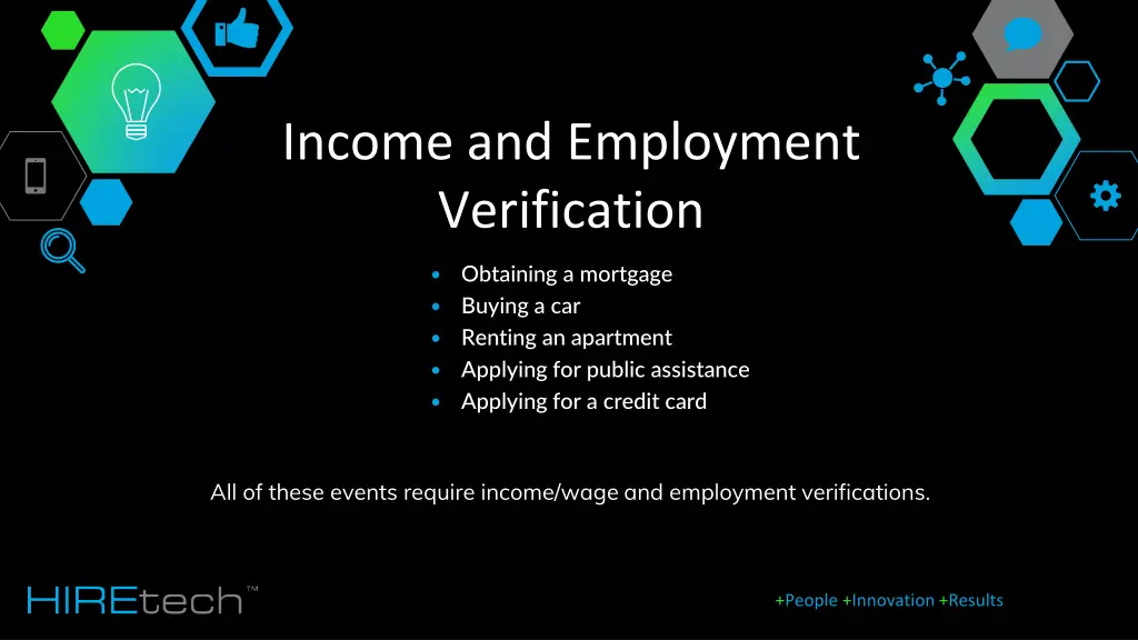 income and employment verification