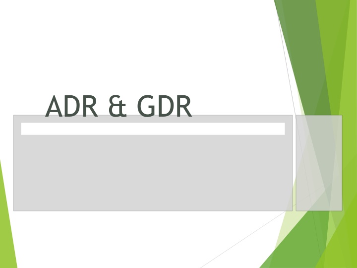 adr gdr
