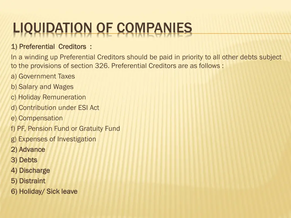 liquidation of companies 7