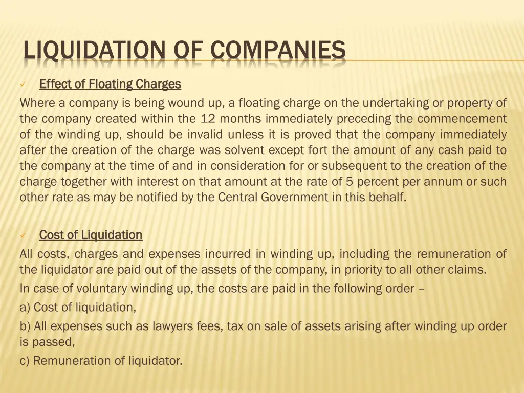 liquidation of companies 8