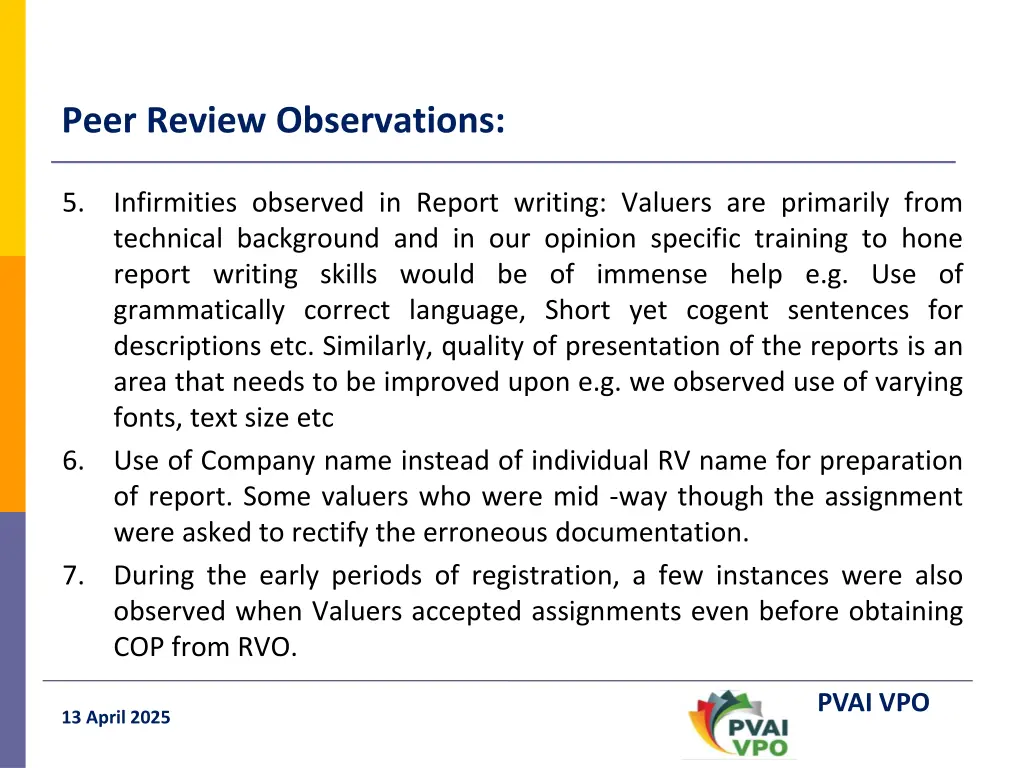 peer review observations 6