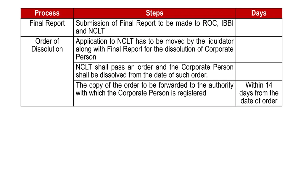 process final report