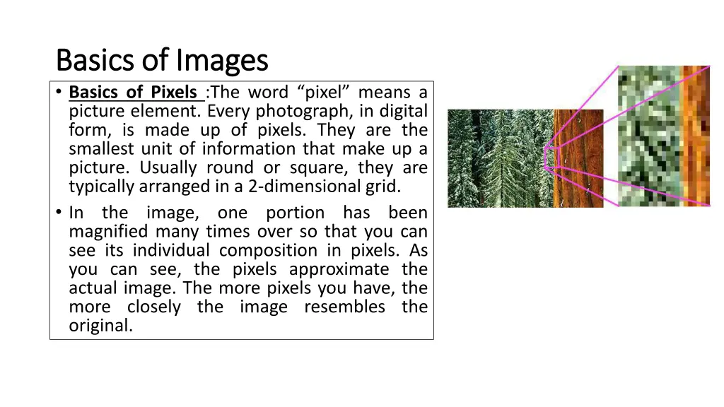 basics of images basics of images basics