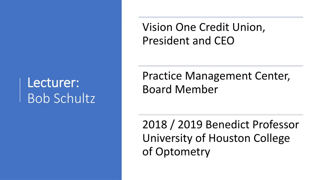 vision one credit union president and ceo