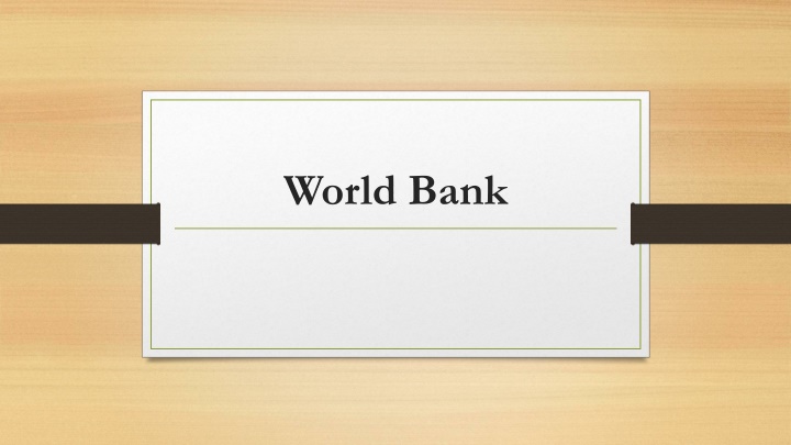 world bank