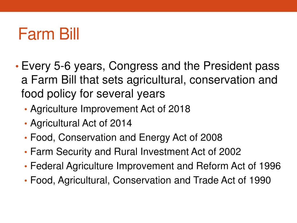 farm bill