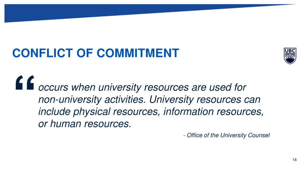 conflict of commitment 2