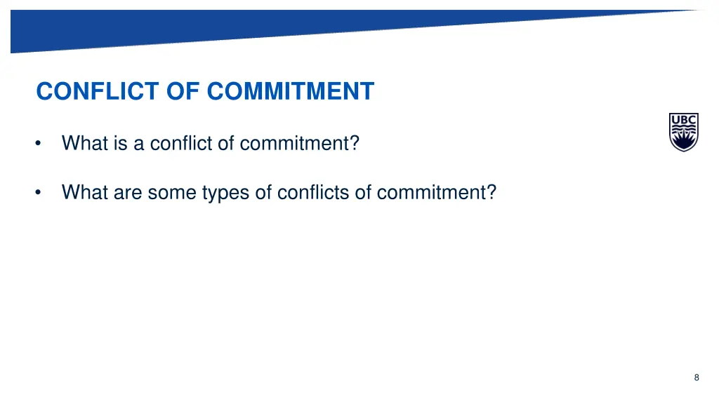 conflict of commitment
