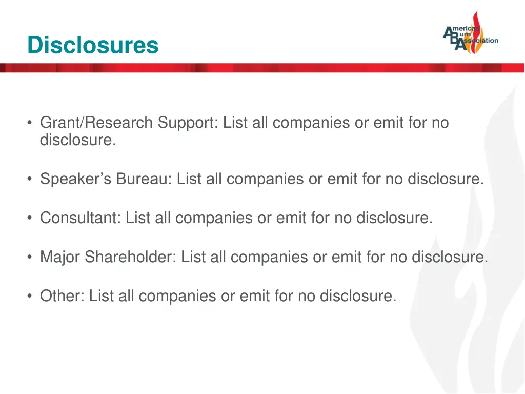 disclosures
