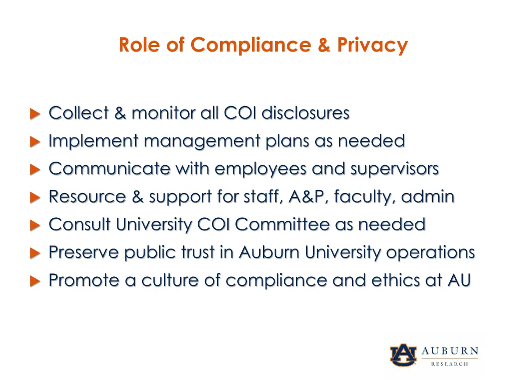 role of compliance privacy