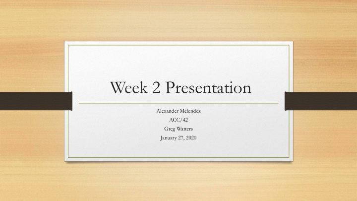 week 2 presentation