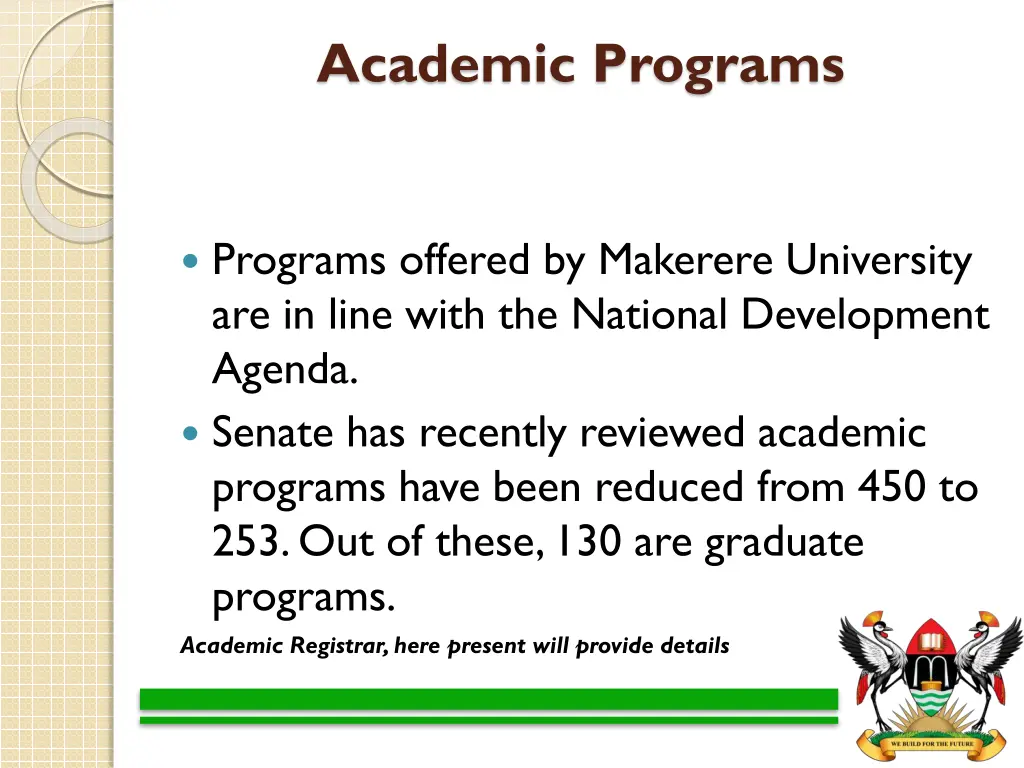 academic programs