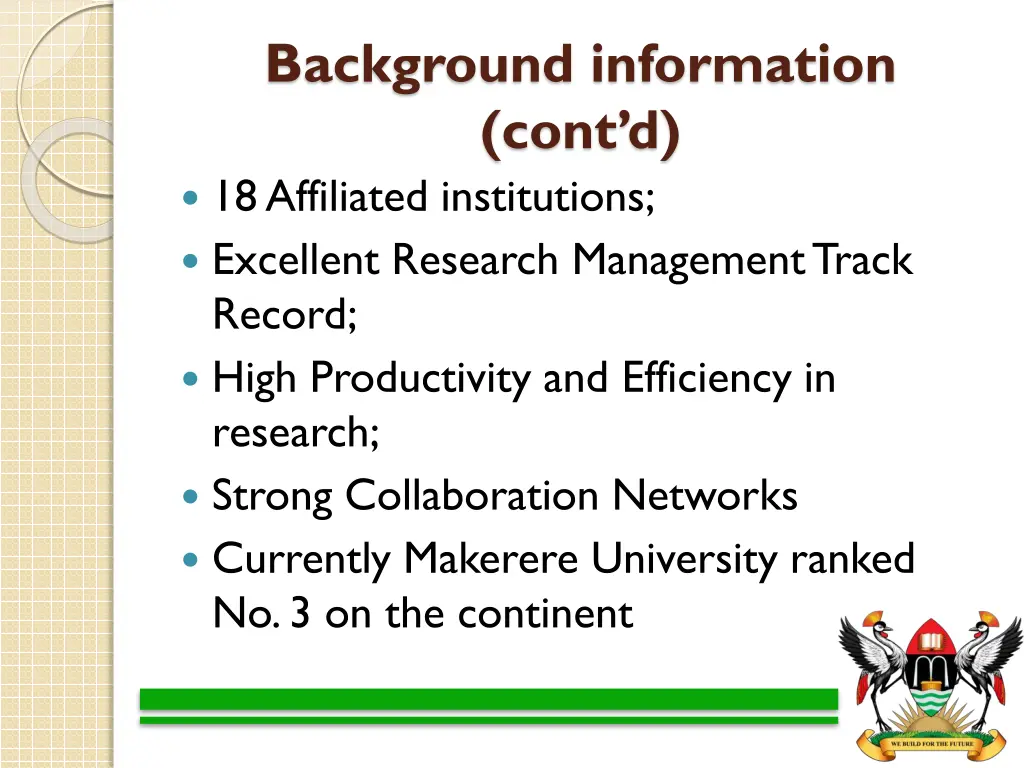 background information cont d 18 affiliated