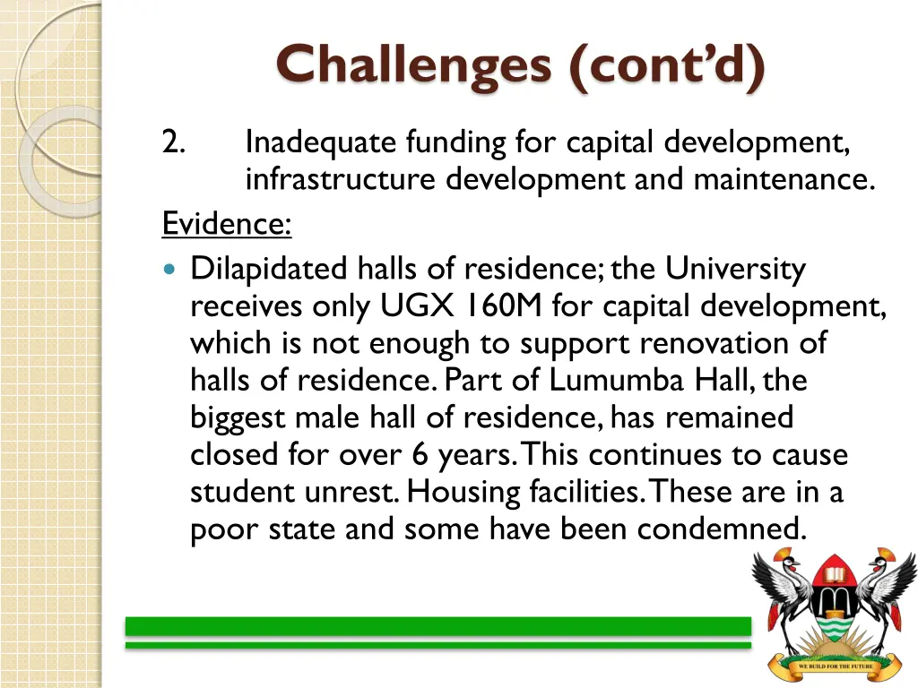 challenges cont d
