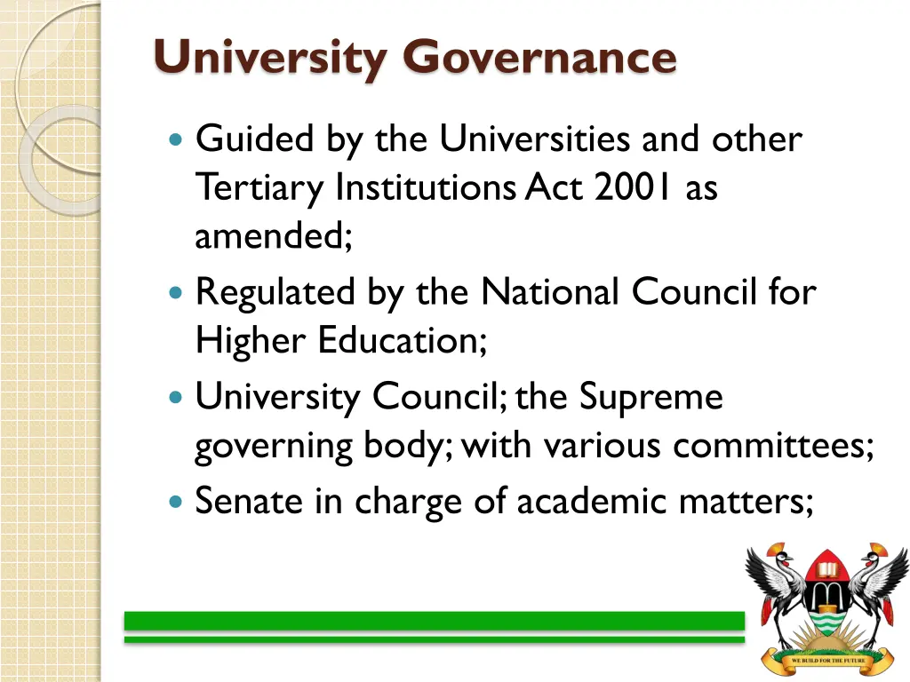 university governance