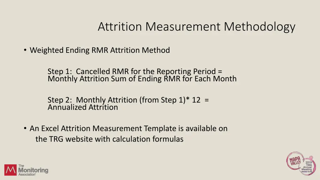 attrition measurement methodology