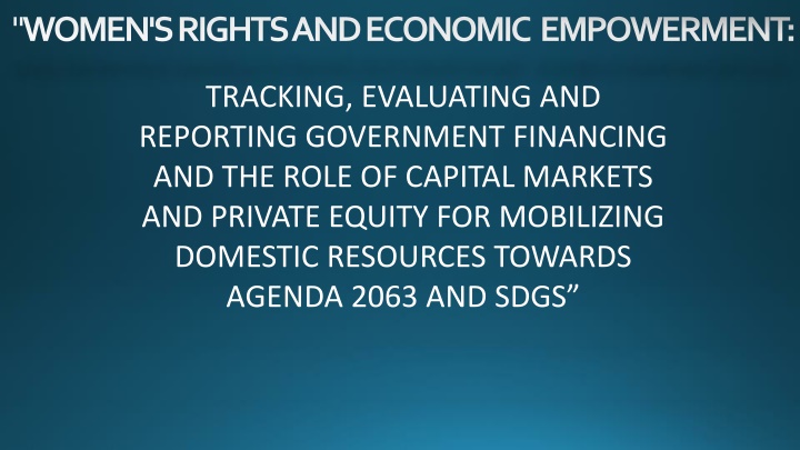 women s rights and economic empowerment