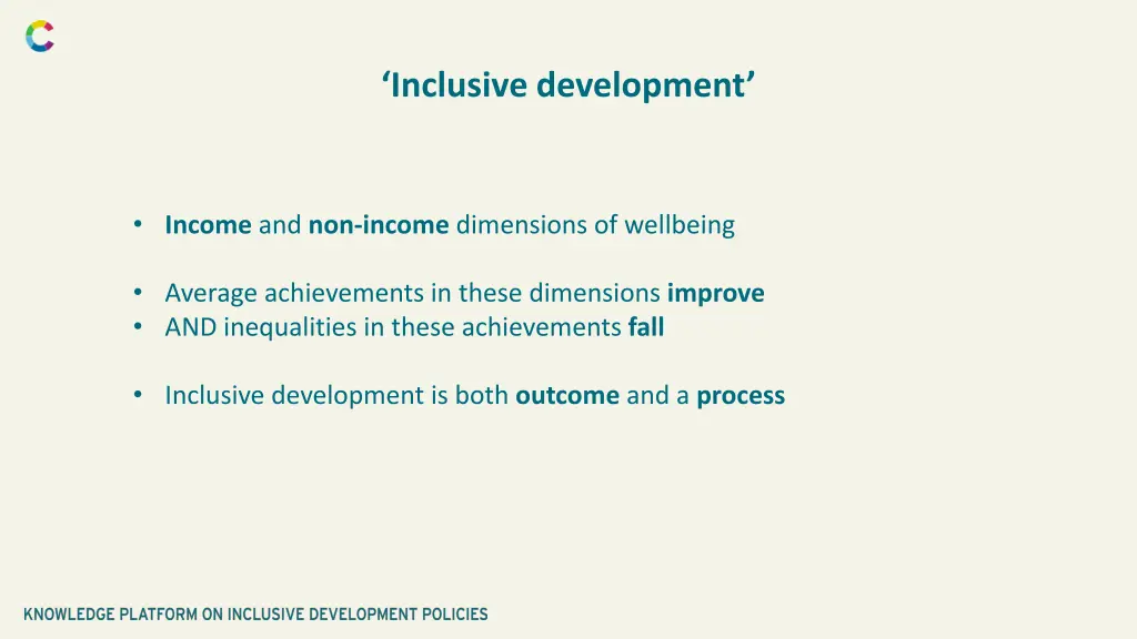 inclusive development 1