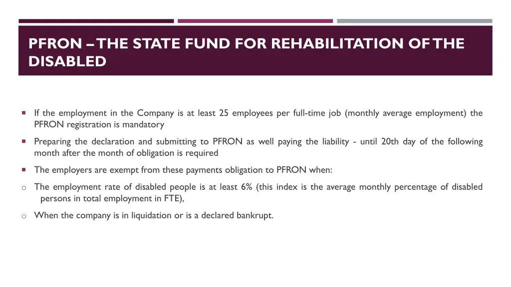 pfron the state fund for rehabilitation
