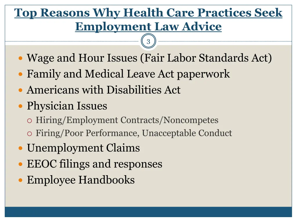 top reasons why health care practices seek
