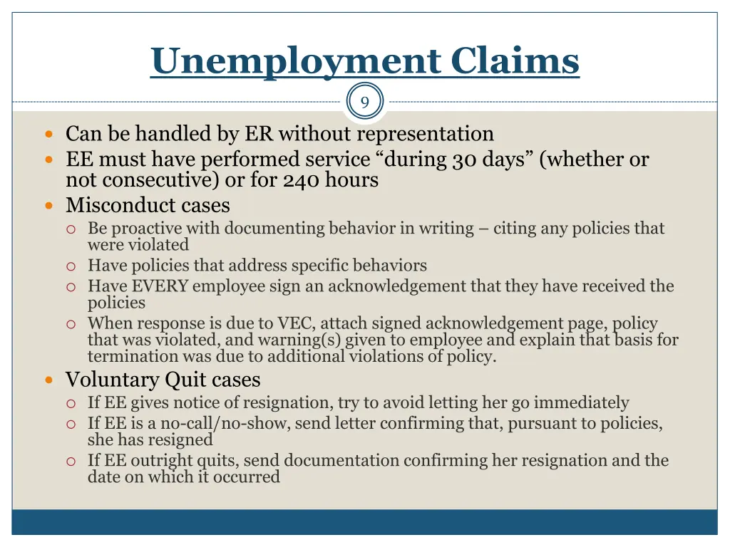 unemployment claims
