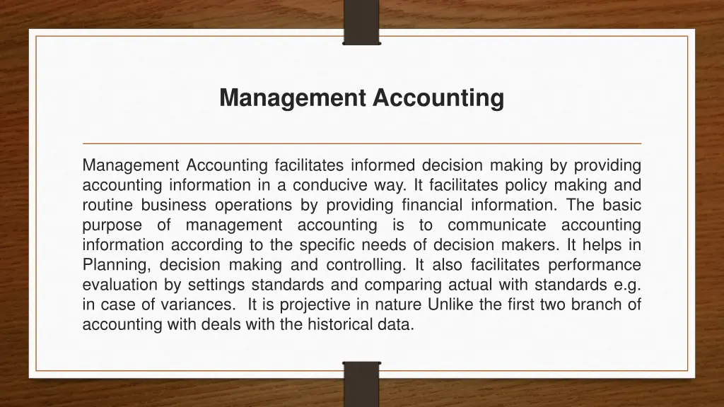 management accounting