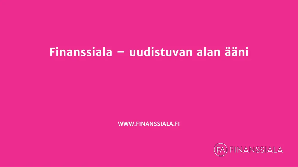finanssiala uudistuvan alan ni