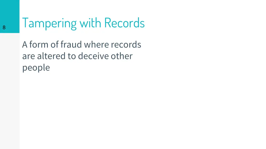 tampering with records