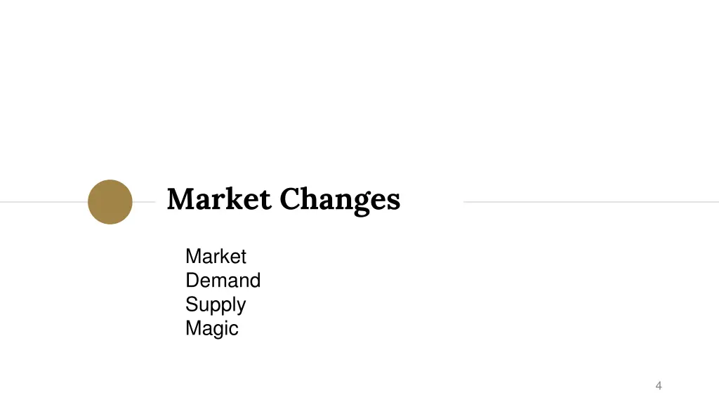 market changes