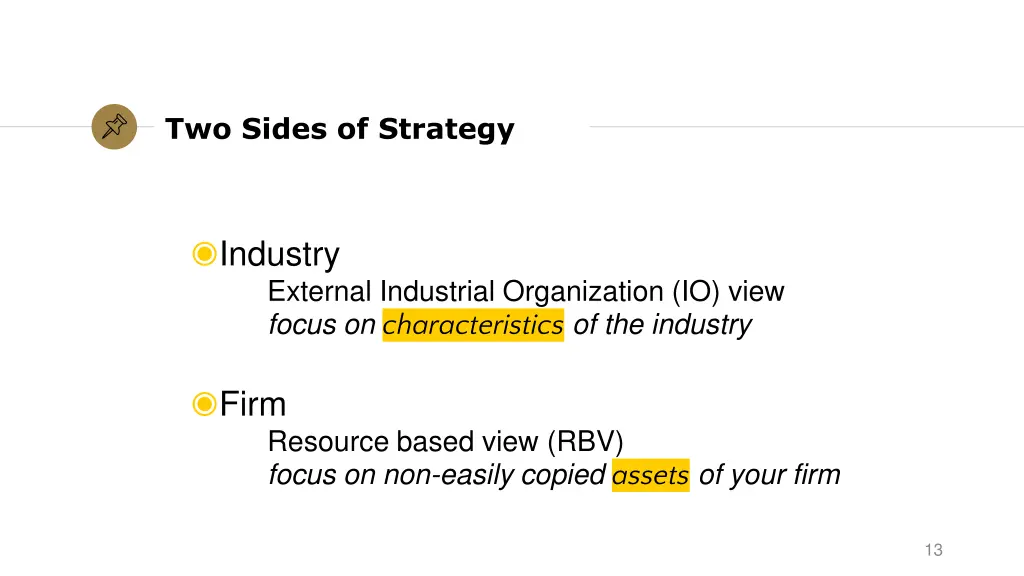 two sides of strategy