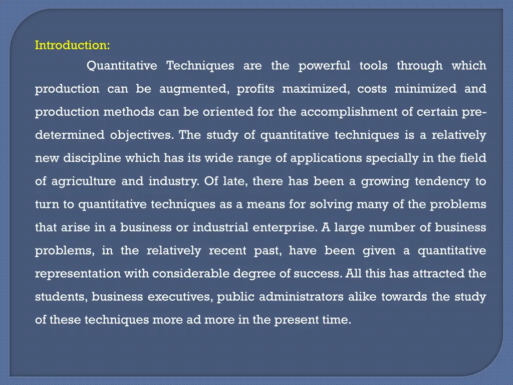 introduction