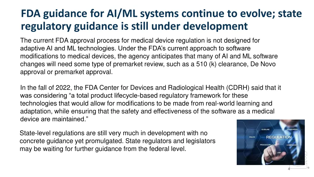 fda guidance for ai ml systems continue to evolve