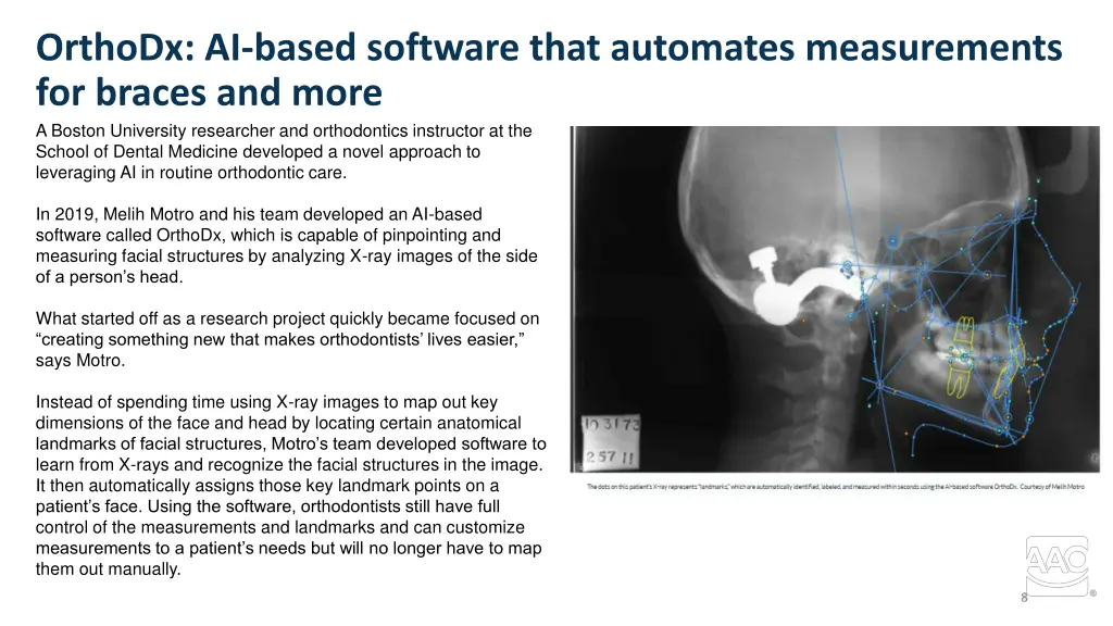 orthodx ai based software that automates