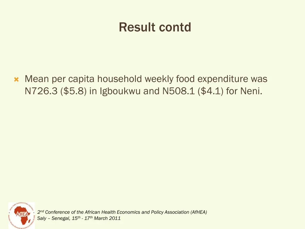 result contd