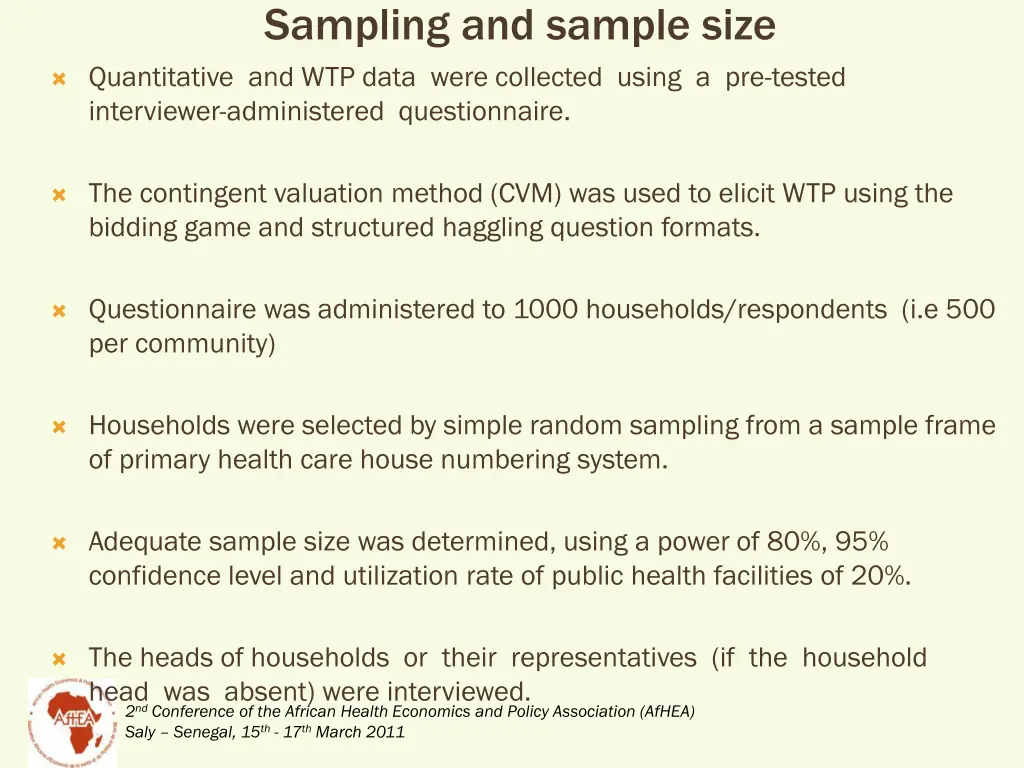 sampling and sample size