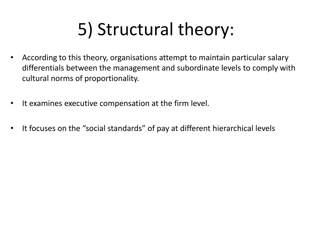 5 structural theory
